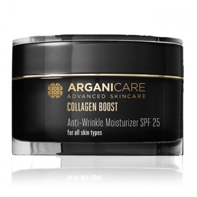 ARGANICARE  Cr&egrave;me visage Collagen Boost 25 SPF 50 ml, prix 100 ml
