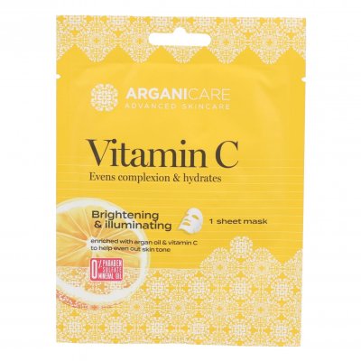 OR HAY Arganicare - Masque tissu illuminateur d&acute;&eacute;clat &agrave; la vitamine C 1 unit&eacute;