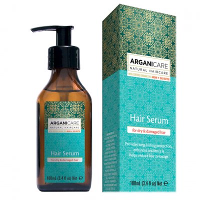 ARGANICARE  - S&eacute;rum capillaire r&eacute;parateur cheveux secs et ab&icirc;m&eacute;s - 100ml