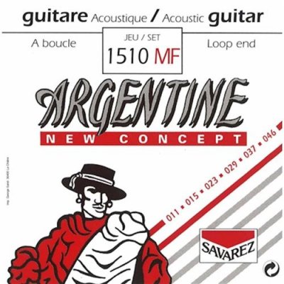 SAVAREZ Argentine 1510MF - Jeu de cordes &agrave; boucle guitare Manouche - tirant 11-46