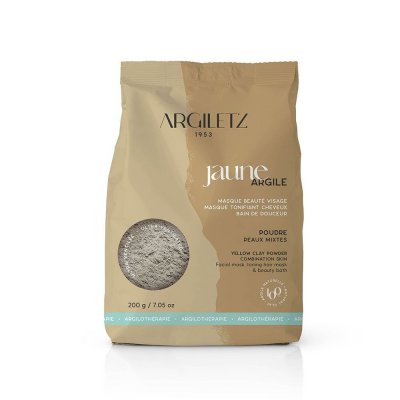 ARGILETZ Argile Jaune Ultra-Ventil&eacute;e - Peaux Mixtes 200 Grammes - 