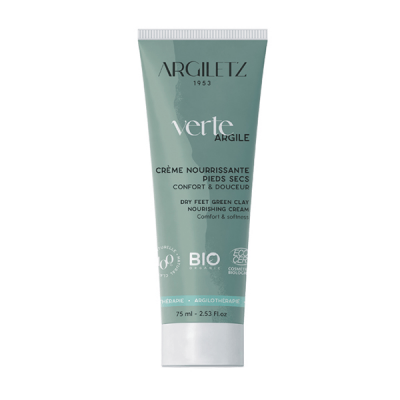 ARGILETZ  Cr&egrave;me Nourrissante Pieds Secs Bio 75 ml - Tube 75 ml