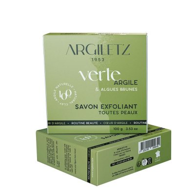 ARGILETZ  Savon exfoliant argile verte 100g