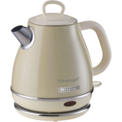 ARIETE  Bouilloire Electrique 1L sans fil 1630W beige Design Vintage R&eacute;tro