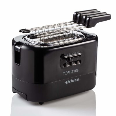 Ariete Toastime 0159 - Grille-pain - 2 tranche - 2 Emplacements - noir