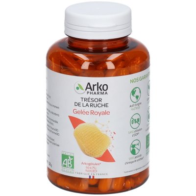 ARKOPHARMA  Arkog Gel&eacute;e Royale Bio - 150 Gel. - Bo&icirc;te 150 g&eacute;lules