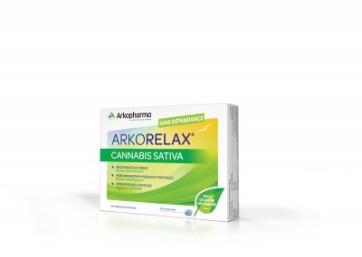 ARKOPHARMA  Arkorelax - Cannabis sativa 30 comprim&eacute;s
