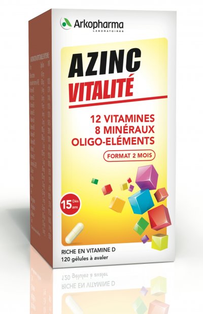 ARKOPHARMA  Azinc Adulte 120 G&eacute;lules - Pot 120 g&eacute;lules