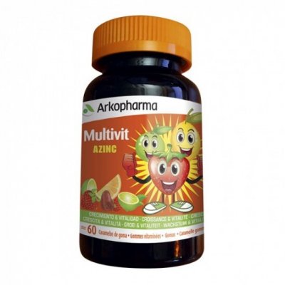 ARKOPHARMA  Azinc Multivit go&ucirc;t fruit&eacute;60 gommes vitamin&eacute;es