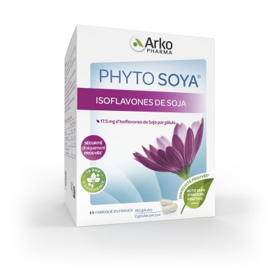 ARKOPHARMA  Phytosoya 17,5 mg - 180 Gel. - Bo&icirc;te 180 g&eacute;lules