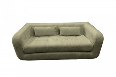 CASANOVA PARIS Arlette - Canap&eacute; Droit Tissu Chenille 3 Places Vert