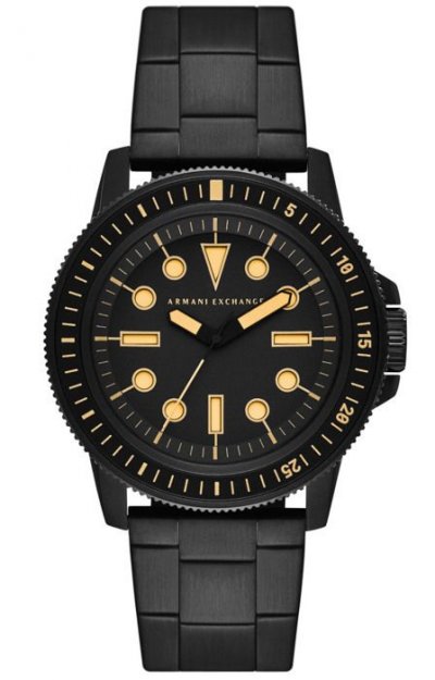 Armani Exchange Montre Noir Analogique Hommes Leonardo Ax1855