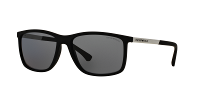 EMPORIO ARMANI Armani Jeans- 4058 - Lunettes de soleil Homme, black rubber