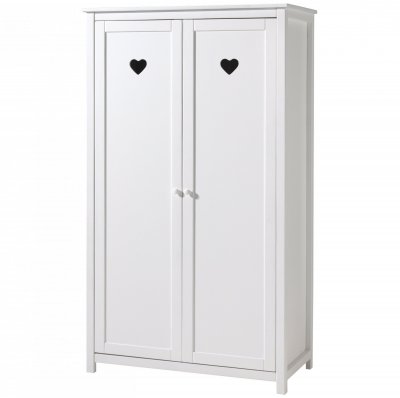 Armoire 2 portes ""amori"" 190cm blanc