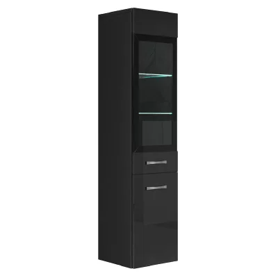 Armoire Colonne Rio (Noir Brillant)