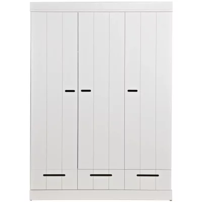 Armoire dressing Connect Epure 3 portes (bois massif FSC) - Woood