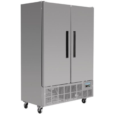 POLAR Armoire Negative 2 Portes Inox 960 L -  