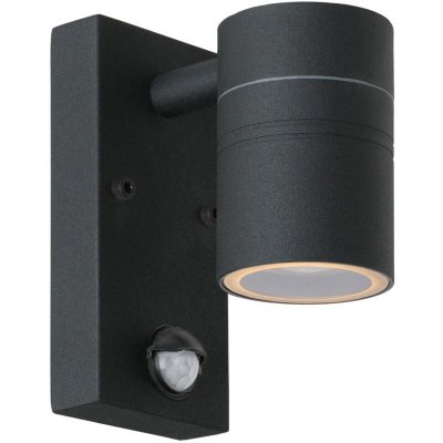 LUCIDE ARNE LED-Applique d'ext&eacute;rieur avec D&eacute;tecteur M&eacute;tal H16cm Noir 