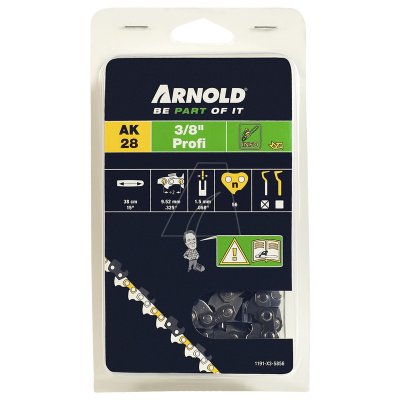 ARNOLD  1191-X3-5856 Cha&icirc;ne, Noir, 3/8