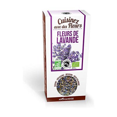 AROMANDISE  Fleurs &agrave; Croquer Lavande 40 g - Lot de 3