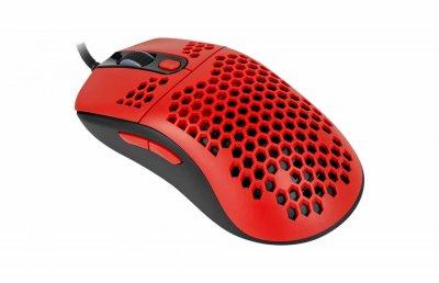 AROZZI  Favo - Souris - optique - 7 boutons - filaire - USB - rouge 