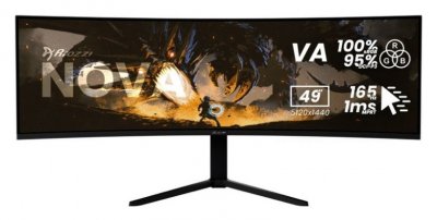 AROZZI  Nova Écran Gamer Incurvé 49 Pouces 165Hz QHD Noir