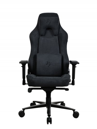 AROZZI  VERNAZZA Chaise de Jeu, Tissu M&eacute;tal, Noir Pur, Large
