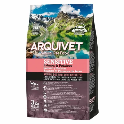 ARQUIVET  Chien Sensible Saumon Et Pomme De Terre 3 Kg