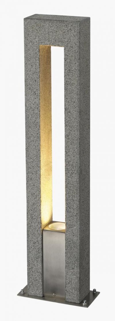 SLV Arrock arc gu10, borne, granit, poivre & sel gu10, max. 35w