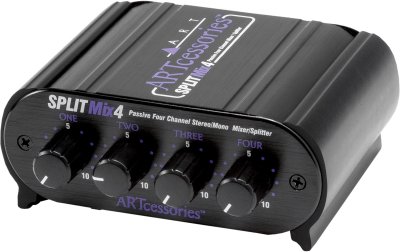 ART  SPLITMix4 Table de mixage 4 canaux passive