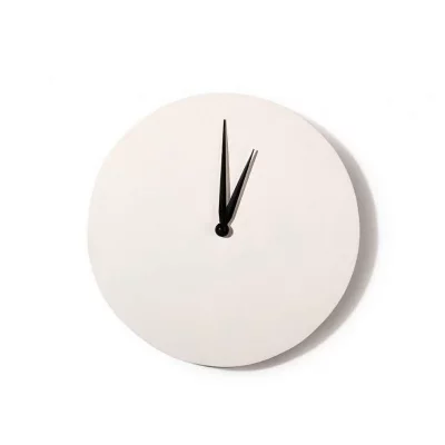 ARTEMIO  14001239 Horloge Ronde 30 cm diam&egrave;tre, Blanc