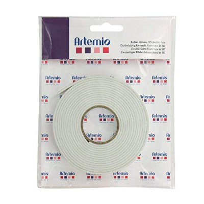 GENERIQUE Artemio 18003002 Ruban Mousse Adh&eacute;sif 3D Plastique Multicolore 2,7m X 1cm X 1cm