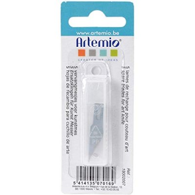ARTEMIO &nbsp;&ndash;&nbsp;5&nbsp;Lames de Rechange pour Couteau d'art