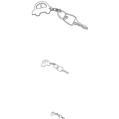 GENERIQUE Artemio Anneau pour Porte-Cl&eacute; avec Cha&icirc;nette - 10, M&eacute;tal, Or, 25mm