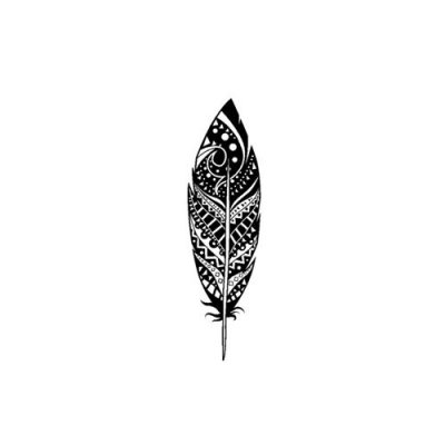 ARTEMIO  Plume D&eacute;co Tampon, Bois, Noir, 2,6 x 2,5 x 7,5 cm ARTHD1007
