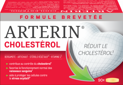 ARTERIN  Cholest&eacute;rol Compl&eacute;ment Alimentaire &agrave; base de Plantes 90 Comprim&eacute;s 