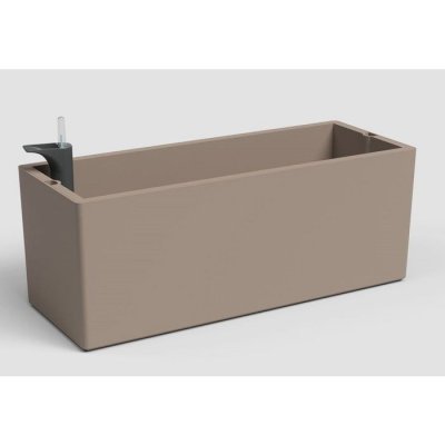 ARTEVASI  Jardini&egrave;re Rimini - 20 x 51 x H 20 cm - 17 L - Gris taupe