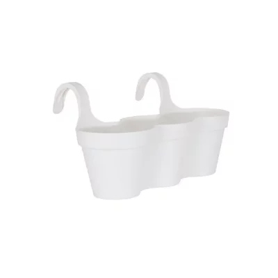 ARTEVASI  Pot Capri Balcon Triple 54CM Blanc