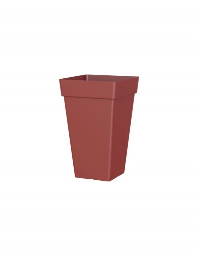ARTEVASI  Pot de fleurs carr&eacute; haut Capri - 30 x 30 x H 49,5 cm - 30 L - Blanc