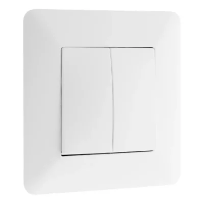 ZENITECH Artezo-Interrupteur va-et-vient double 10A Blanc - Artezo