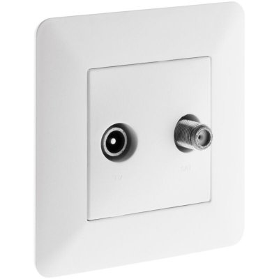 ARTEZO  Prise TV  &Oslash;9,52 mm avec satellite blanc