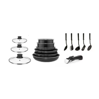 ARTHUR MARTIN  AM311B Batteries 15 PCS, Aluminium, Noir, 26 cm