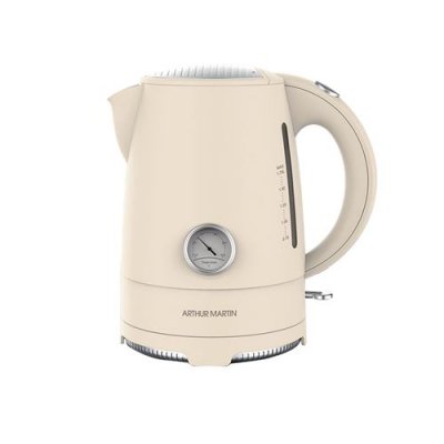  Arthur Martin Bouilloire r&eacute;tro sans fil sur base beige - 1900W T.U