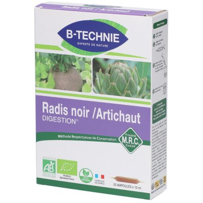 BIOTECHNIE Artichaut Radis Noir Digestion 20 Ampoules 