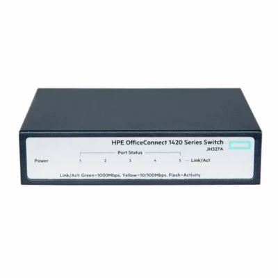 HP ARUBA E OfficeConnect 1420 5g - Commutateur - Non g&eacute;r&eacute; - 5 x 10/100/1000 - de Bureau Gris