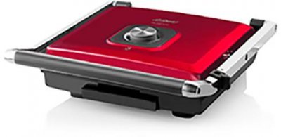 ARZUM  - AR2022-R Machine &agrave; croque-monsieur rev&ecirc;tement anti-adh&eacute;sif rouge S112992