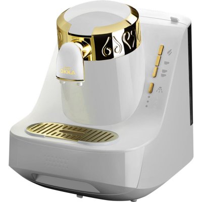 ARZUM  Okka OK008-B Cafeti&egrave;re Turkish Coffee 710 Blanc Gold