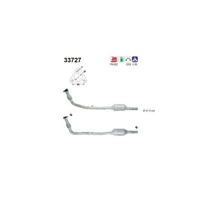 AS Catalyseur 33727 VOLKSWAGEN POLO