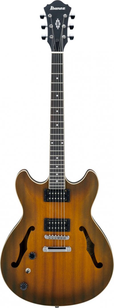 IBANEZ AS53L-TF - Guitare &eacute;lectrique hollow body gaucher - Tobacco Flat