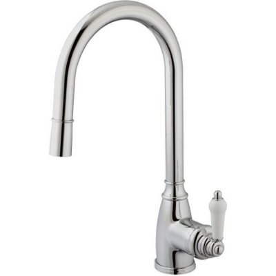 ESSEBAGNO Ascott mitigeur &eacute;vier &agrave; douchette chrom&eacute; - Chrom&eacute;